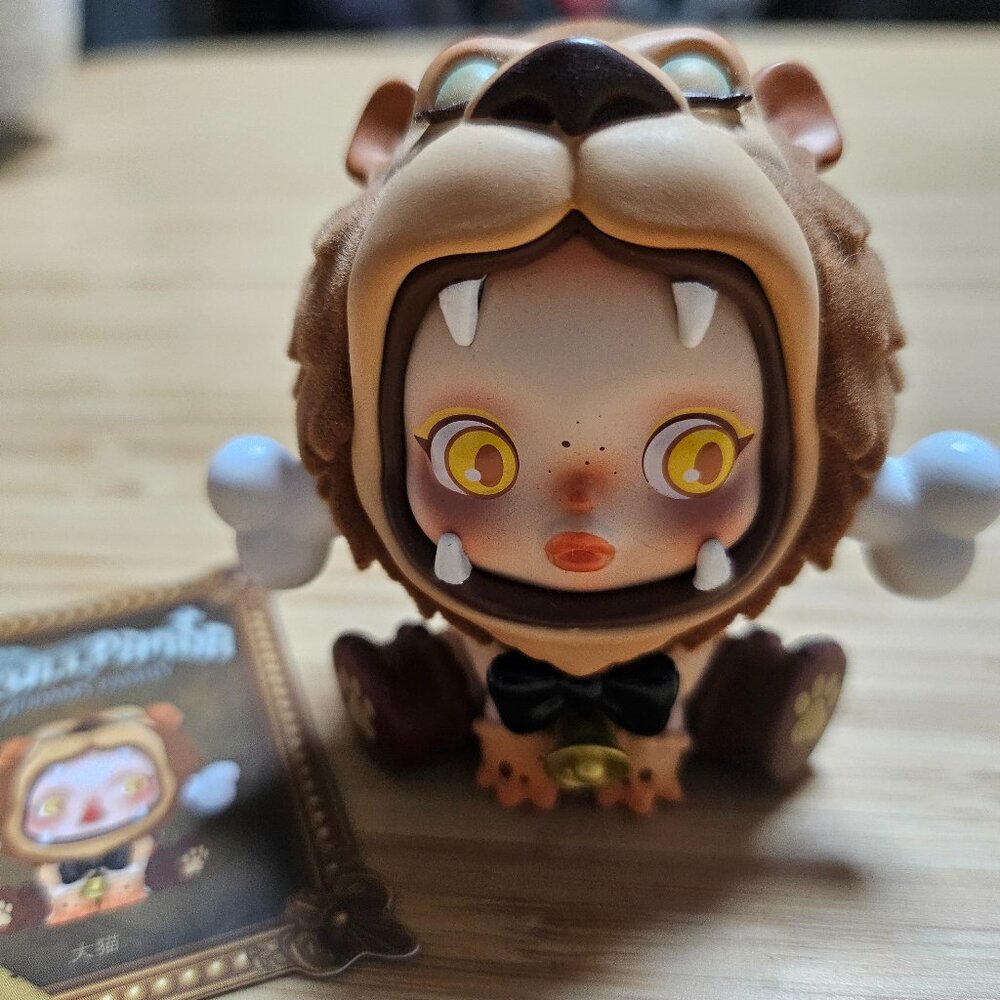 Skullpanda x Addams Family Kitty Figurine from Popmart